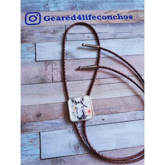 Unique mule conchos, custom conchos mule design tack, unique concho, diy belt - Picture 5 of 6